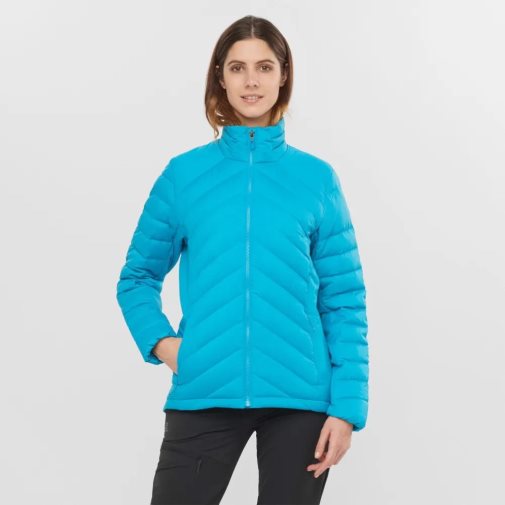 Turquoise Salomon Essential Xwarm Down Women's Insulated Jackets | PH 92703N